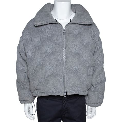 louis vuitton grey monogram jacket.